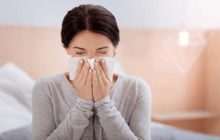 
Dị ứng phấn hoa gây nghẹt mũi, sổ mũi
