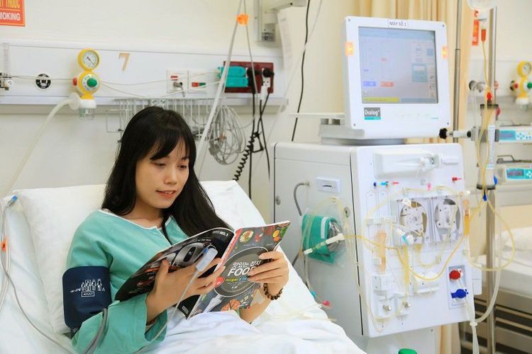 
Bệnh nhân lọc máu vẫn sinh hoạt và làm việc bình thường
