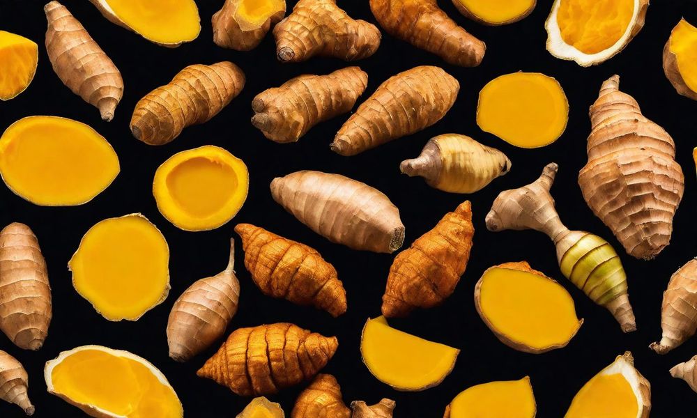 Nghệ là một trong những loại thực phẩm được dùng để làm nước ép giúp giải đáp thắc mắc trễ kinh uống gì cho máu ra.  