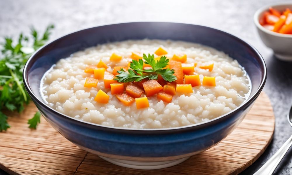 Chị em có thể thử nấu cháo để khắc phục tình trạng tắc tia sữa liên tục sau sinh. 