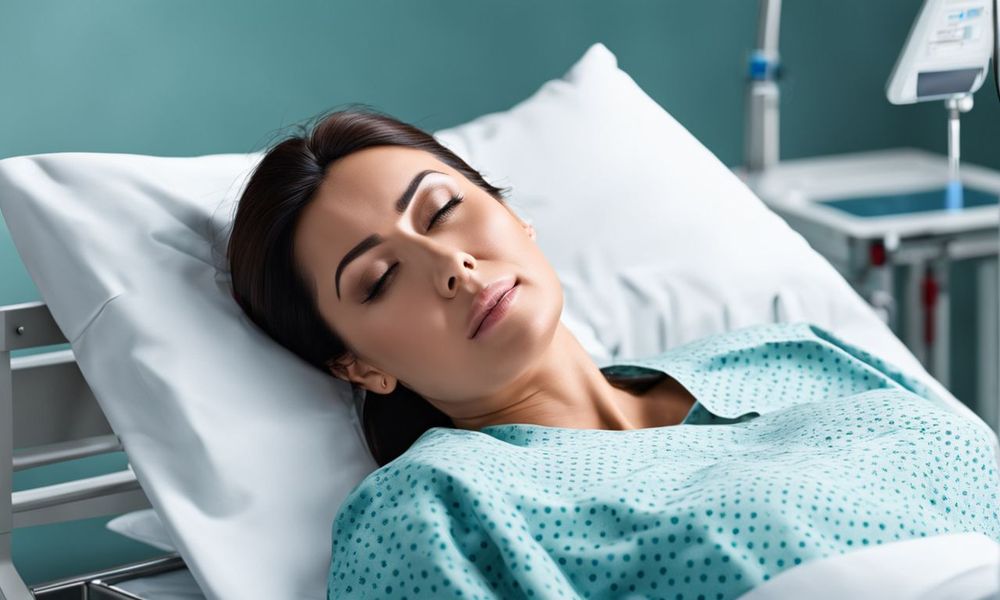 Bệnh nhân cần được gây mê toàn thân khi phẫu thuật nội soi u nang buồng trứng. 