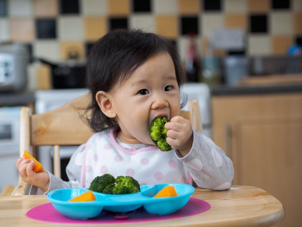 
Mẹ nên chia nhỏ các bữa ăn trong ngày nếu gặp tình trạng trẻ mọc răng biếng ăn
