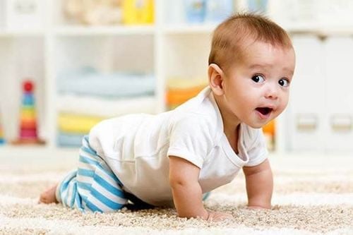 
Cha mẹ nên tạo không gian an toàn cho trẻ tập bò
