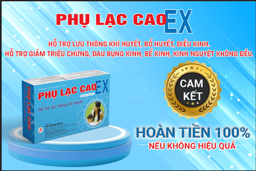 Phụ Lạc Cao EX hỗ trợ cải thiện đau bụng kinh, lạc nội mạc tử cung